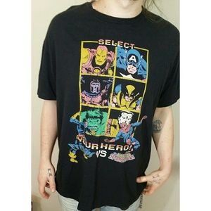 Marvel Comics super hero graphic tee shirt